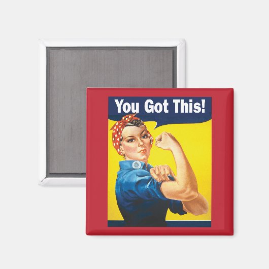 この得勇気付けられるサポートRosie マグネット (正面/裏面)