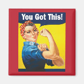 この得勇気付けられるサポートRosie マグネット (正面)