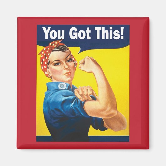 この得勇気付けられるサポートRosie マグネット (正面)