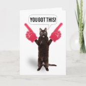 この得勇気付けられる猫の応援 シーズンカード (正面)