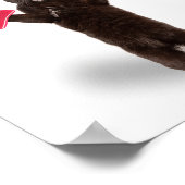 この得勇気付けられる猫の応援 ポスター (角)