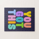 この得可愛いカラフル引用文 ジグソーパズル (横)