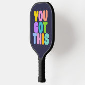 この得可愛いカラフル引用文 ピックルボールラケット (左)