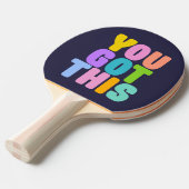 この得可愛いカラフル引用文 卓球ラケット (正面アングル)