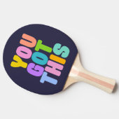 この得可愛いカラフル引用文 卓球ラケット (横)