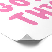 この得可愛い感動的引用文 ポスター (角)