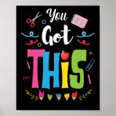 この得州テスト先生かわいい先生 ポスター (正面)