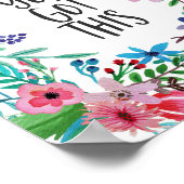 この得引用文かわいいボホフローラ ポスター (角)