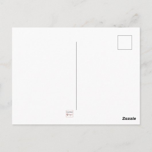 この得引用文やる気を起こさせるブラックスクリプト ポストカード (裏面)