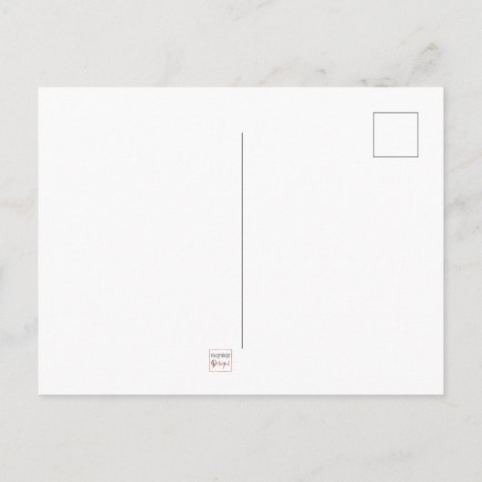 この得引用文やる気を起こさせるレインボカラー ポストカード (裏面)