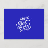 この得引用文やる気を起こさせる勇気付けられるMOT ポストカード (正面)