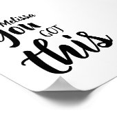 この得引用文パーソナライズされた名感動的 ポスター (角)