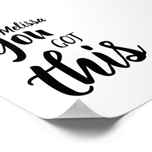 この得引用文パーソナライズされた名感動的 ポスター (角)