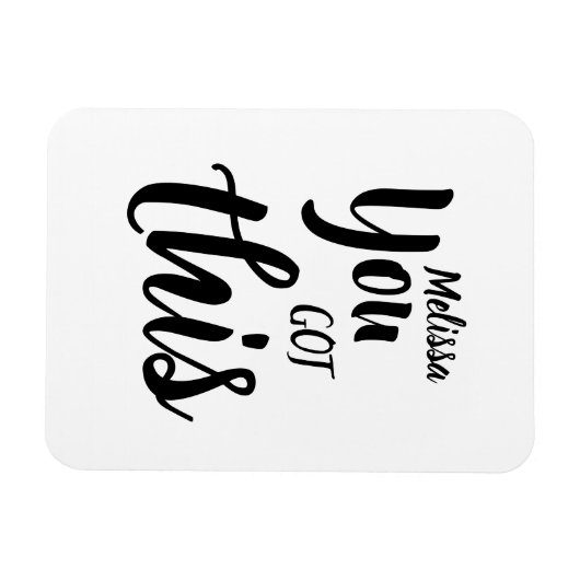 この得引用文名パーソナライズされたはフレキシブル マグネット (横)