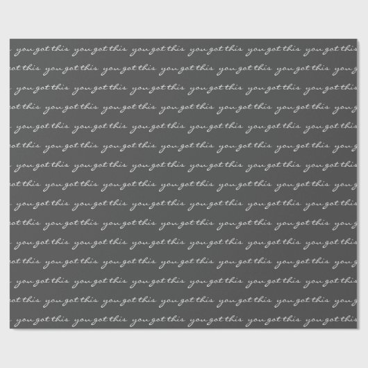 この得引用文感動的白黒 ラッピングペーパー (フラット)