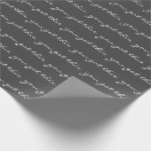 この得引用文感動的白黒 ラッピングペーパー (角)