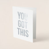 この得悔やみや弔慰はグリーティングカードを受け取る 箔カード (正面)