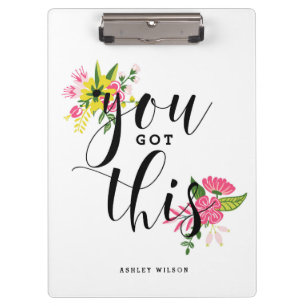 この得書道モダンフローラ クリップボード