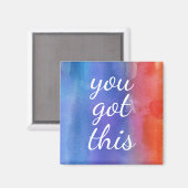 この得病気は早く治る勇気付けられる マグネット (正面/裏面)