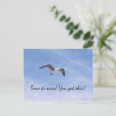 この得美しい飛んでいる鳥 ポストカード (スタンド正面)