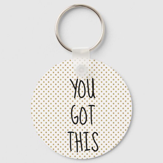 この得金ゴールドグリッター キーホルダー (正面)