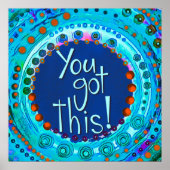 この得青インスパイアい学校のモダンポスター ポスター (正面)