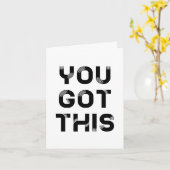 この得黒いフォント カード (黄色い花)