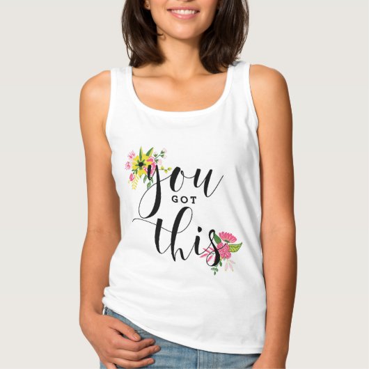 この得黒い書モダン道フローラ Tシャツ (正面)