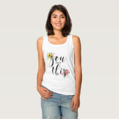 この得黒い書モダン道フローラ Tシャツ (正面フル)