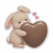 この復活祭を愛してるバニーがいる！ シール (正面)