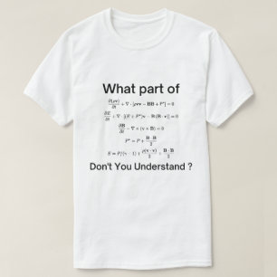 この微分方程式のどの部分が作用するか Tシャツ