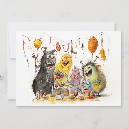 この怪物め！ハローウィンパーティ 招待状 (正面)