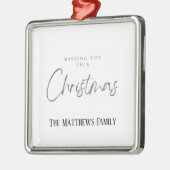 この恋しく思クリスマス メタルオーナメント (左)