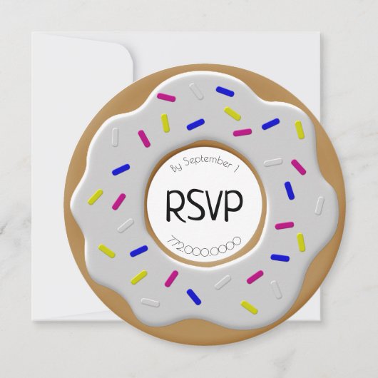 この恋しく思パーティー男女兼用シャワー 招待状 (裏面)