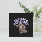 この恐怖はブーシート - 面白いハロウィンのおばけ 招待状 (スタンド正面)