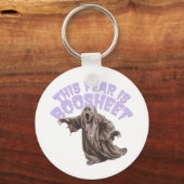 この恐怖はブーシート – 面白いハロウィーン幽霊 キーホルダー (裏面)