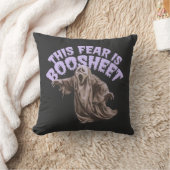 この恐怖はブーシート – 面白いハロウィーン幽霊 クッション (ブランケット)