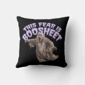 この恐怖はブーシート – 面白いハロウィーン幽霊 クッション (裏面)