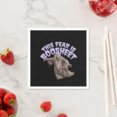 この恐怖はブーシート – 面白いハロウィーン幽霊 スタンダードカクテルナプキン (インサイチュ)