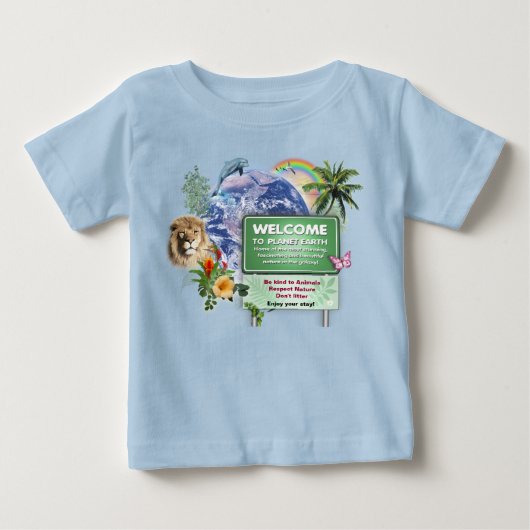 この惑星へようこそ ベビーTシャツ (正面)