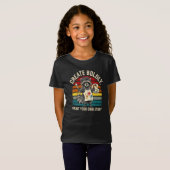 この愛らしいアライグマで大胆に芸術的創造する Tシャツ (正面フル)