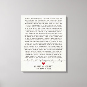 この愛を一から一までアニバーサリーgifから作り上げる キャンバスプリント