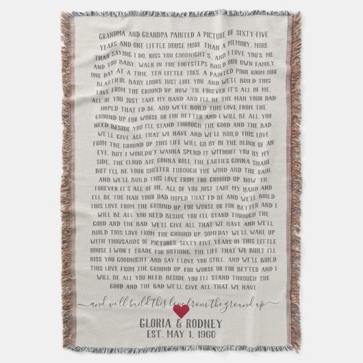 この愛を一から一までアニバーサリーgifから作り上げる スローブランケット (正面縦)