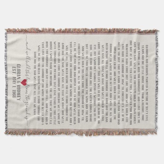 この愛を一から一までアニバーサリーgifから作り上げる スローブランケット (正面)