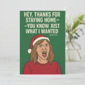 この感謝していクリスマスに家に残るために シーズンカード (スタンド正面)