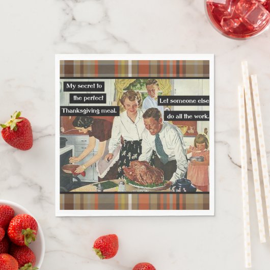 この感謝祭の仕事を他の誰かに任せる スタンダードランチョンナプキン (インサイチュ)