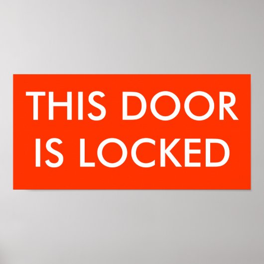 この戸は鍵がかかっている ポスター (正面)