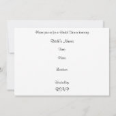 この指輪で、ロマンティックなヴィンテージウェディングラブ 招待状 (裏面)