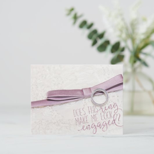 この指輪は私に似てい婚約したる? ポストカード (スタンド正面)