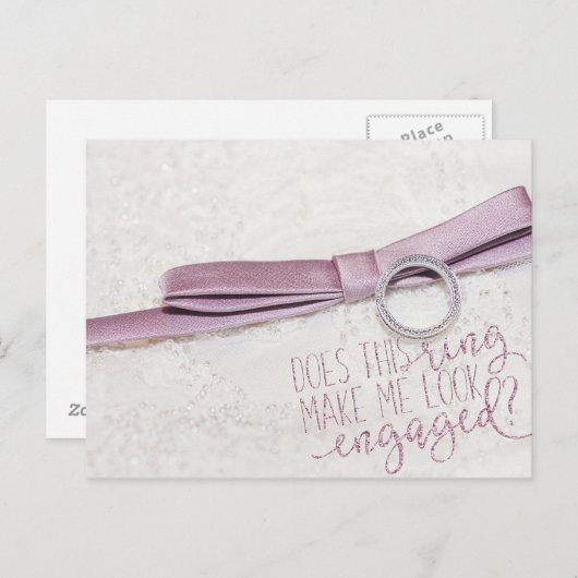 この指輪は私に似てい婚約したる? ポストカード (正面/裏面)